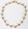 18K YELLOW  WHITE GOLD NECKLACE