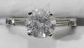 072072 PLATINUM  ROUND DIAMOND ENGAGEMENT RING