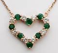 86CT NATURAL EMERALD  75CT DIAMOND NECKLACE