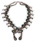 NATIVE AMERICAN STERLING  TURQUOISE NECKLACE