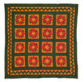 Pieced Presidents wreath quilt early 20th c