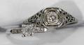 090148 LADIES PLATINUM DIAMOND RINGS C1903 TWO