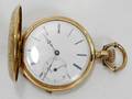 090126 18K GOLD ENAMEL FACE LADIES POCKET WATCH
