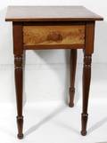 081149 AMERICAN WALNUT STAND W SINGLE DRAWER C1865