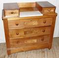 081148 AMERICAN WALNUT DRESSER H 38 W 39 D 17