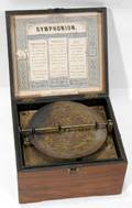 081127 SYMPHONION GERMAN ROSEWOOD DISC MUSIC BOX