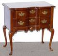 071133 QUEEN ANNE STYLE MAHOGANY TWODRAWER SERVER