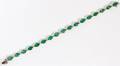1020CT NATURAL EMERALD  59CT DIAMONDS BRACELET