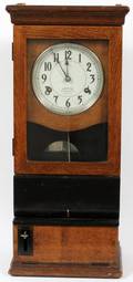 INTERNATIONAL OAK TIME CLOCK