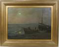 082089 CJ DICKINSON OIL ON CANVAS SEASCAPE