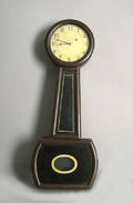 New England late Federal banjo clock