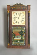 Empire mahogany mantle clock by Boardman  Wells
