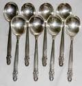 071177 INTL STERLING SILVER SOUP SPOONS NORSE