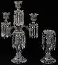 BACCARAT CRYSTAL CANDELABRUM  CANDLESTICK