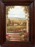 OIL ON CANVAS VINEYARD LANDSCAPE