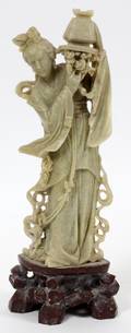 CHINESE CARVED SOAPSTONE FIGURE