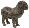 CHINESE POTTERY  PATINATED METAL RAM