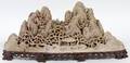 CHINESE CARVED SOAPSTONE MOUNTAIN VILLAGE