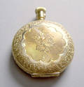 Elgin 14K gold ladies pocket watch inscribed Jennie Bolen