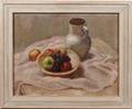 082135 BARBARA PATTISON OIL ON CANVAS FRUIT