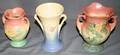 080244 HULL POTTERY VASES 3 PCS H 65 75