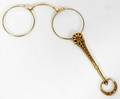 080202 GOLD SINGLE HANDLE MAGNIFYING GLASSES