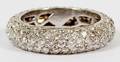250CT DIAMOND  18KT WHITE GOLD ETERNITY RING