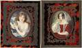 MINIATURE WATERCOLOR PORTRAITS TWO 19THC