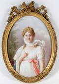GERMAN PAINTING ON PORCELAIN 19THC