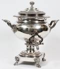 GEORGE III SHEFFIELD PLATE TEA URN C 1820
