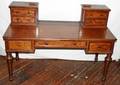 082183 ENGLISH MAHOGANY WRITING DESK C1880