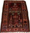 080266 PERSIAN WOOL PRAYER RUG 3 2x4 5