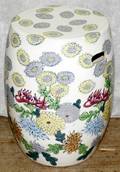 080260 ORIENTAL PORCELAIN GARDEN SEAT 1970 H 18