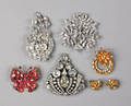 Eisenberg rhinestone clip and Eisenberg rhinestone brooch