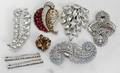 071264 VINTAGE COSTUME BROOCHES CASTLECLIFF BAR PINS