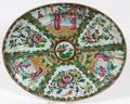 CHINESE ROSE MEDALLION PORCELAIN PLATTER C 1840