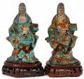 CHINESE POTTERY FIGURES PAIR