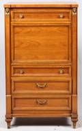 CENTURY EMPIRE MAPLE DESK AND BUREAU