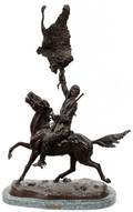 AFTER FREDERIC REMINGTON BRONZE SCULPTURE