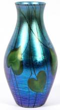 L C TIFFANY FAVRILE GLASS VASE