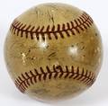 1934 DETROIT TIGER TEAM SIGNED BASEBALL
