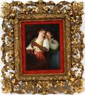 KPM HAND PAINTED PORCELAIN PLAQUE 19TH C