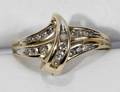 090300 10K YELLOW GOLD RING W ENHANCEMENT DIAMONDS