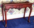 082236 CHIPPENDALE STYLE MAHOGANY CONSOLE TABLE