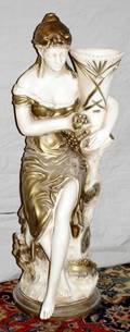 081319 ART NOUVEAU STYLE COMPOSITION FIGURE OF GIRL