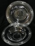 072247 SINCLAIR CRYSTAL RIMMED SOUP BOWLS C 1930
