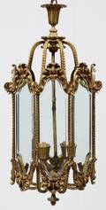 FRENCH BRONZE CHANDELIER CIRCA 1920 ELECTRIFIED