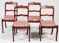DUNCAN PHYFE STYLE MAHOGANY SIDE CHAIRS C 1940