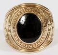10KT YELLOW GOLD GENTLEMANS OCS ARMY RING SIZE 95