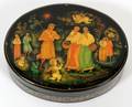 RUSSIAN HAND PAINTED LACQUER BOX